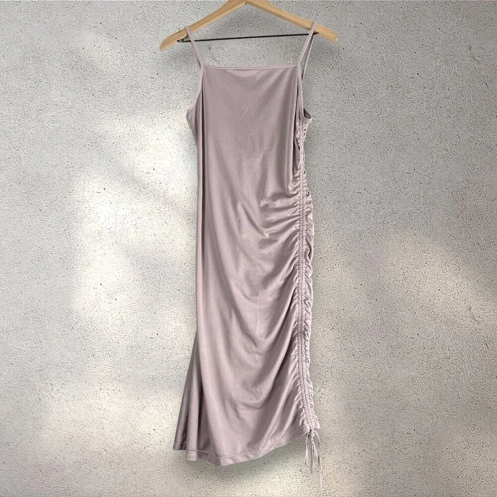 Free People Talk About It Mid-To-Mini Slip Women's M Purple Bodycon Chic Party